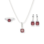 Load image into Gallery viewer, African Garnet and Zircon Jewelry Set – 4 Carats of Genuine Garnet Stones