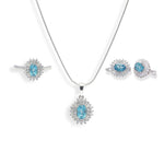 Load image into Gallery viewer, Pakistani London Blue Topaz Jewelry Set – Exquisite Oval Gems, Sublime Elegance