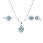 Load image into Gallery viewer, Pakistani London Blue Topaz Jewelry Set – Exquisite Oval Gems, Sublime Elegance

