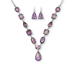 Load image into Gallery viewer, Brazilian Amethrine Necklace Set - Oval, Square and Pear Cut
