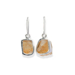 Load image into Gallery viewer, African Golden Citrine Dangle Earrings - Radiate Sunshine and Elegance