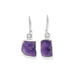 Load image into Gallery viewer, Brazilian Amethyst Dangle Earrings - Elegance Swinging from Your Ears