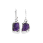 Load image into Gallery viewer, Brazilian Amethyst Dangle Earrings - Elegance Swinging from Your Ears