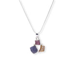 Load image into Gallery viewer, African Elegance Pendant - Tanzanite, Citrine and Tourmaline, Chain length 16 or 18 Inches
