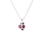 Load image into Gallery viewer, African Garnet and Brazilian Tourmaline Pendant - Vibrant Richness, Global Elegance