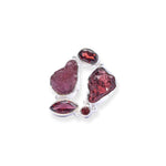 Load image into Gallery viewer, Enchanting Africa Garnet and Brazil Tourmaline Ring Set - Rings in Sizes 6 US, 7 US, and 8 US