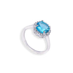 Load image into Gallery viewer, Ocean Breeze London Blue Topaz Ring
