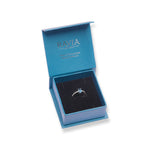 Load image into Gallery viewer, Elegant Pakistani Oval London Blue Topaz Ring with Zircon Accents