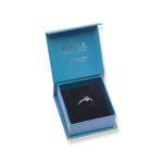 Load image into Gallery viewer, Elegant Pakistani Oval London Blue Topaz Ring with Zircon Accents
