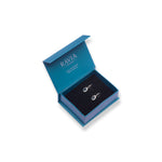 Load image into Gallery viewer, Pakistani Oval London Blue Topaz Earrings - Exquisite Elegance in Every Detail