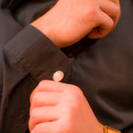 Load image into Gallery viewer, Eye-Catching Rainbow Quartz Men's Cufflinks