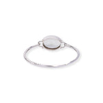 Load image into Gallery viewer, Oval Green Amethyst Women Bangle – Brazilian Craftsmanship, Natural Elegance