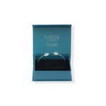 Load image into Gallery viewer, Oval Blue Topaz and Zircon Bangle – Pakistani Craftsmanship, Timeless Beauty