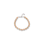 Load image into Gallery viewer, Ethiopian Oval Opal and Zircon Bracelet - Captivating Colors, Timeless Elegance
