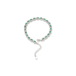 Load image into Gallery viewer, Zambian Oval Emerald Bracelet - Natural Beauty, Timeless Elegance