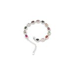 Load image into Gallery viewer, Brazilian Oval Tourmaline Zircon Bracelet - Captivating Colors, Adjustable Charm