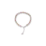 Load image into Gallery viewer, Brazilian Oval Tourmaline and Zircon Bracelet - Vibrant Elegance, Adjustable Glamour