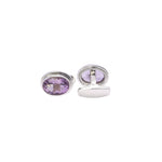 Load image into Gallery viewer, Elegant Amethyst Men's Cufflinks