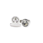 Load image into Gallery viewer, Stylish Round Green Amethyst Cufflinks