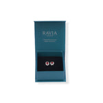 Load image into Gallery viewer, African Oval Garnet and Zircon Earrings - Stud system- 1.58 Ct
