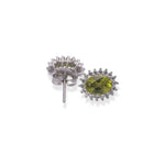 Load image into Gallery viewer, Timeless Oval Peridot Women's Earrings from Pakistan - Elegance in Every Stud