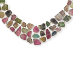 Load image into Gallery viewer, Brazilian Raw Tourmaline Necklace - Nature&#39;s Vibrant Charm, Adjustable Length

