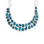 Load image into Gallery viewer, Brazilian Raw Apatite Necklace - Natural Beauty, Customizable Elegance