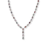 Load image into Gallery viewer, Sri Lankan Oval Spinel and Zircon Necklace Set - Elegance in Every Detail
