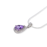 Load image into Gallery viewer, Brazilian Amethyst and Zircon Jewelry Set – Pear Cut , 6.7 Carats
