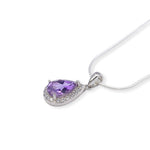 Load image into Gallery viewer, Brazilian Amethyst and Zircon Jewelry Set –  Pear Cut , 6.7 Carats
