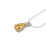 Load image into Gallery viewer, African Citrine and Zircon Jewelry Set – Stunning Pear-Shaped Gems, 25.6 Carats