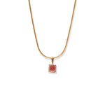 Load image into Gallery viewer, Glamorous Gold Garnet Women's Pendant
