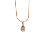 Load image into Gallery viewer, Enchanting London Blue Topaz - Exquisite Gold Pendant