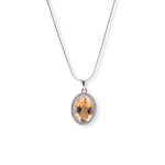Load image into Gallery viewer, African Oval Citrine and Zircon Pendant - 15 ct Gemstone
