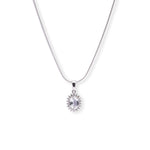 Load image into Gallery viewer, Pakistani Oval Aquamarine and Zircon Pendant - Sublime Elegance, Timeless Beauty