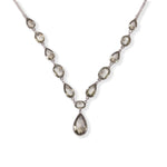 Load image into Gallery viewer, Brazilian Green Amethyst Necklace Set - Elegance in Pear-Shaped Beauty
