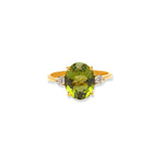 Load image into Gallery viewer, Golden Diamond Charms Apple Ring - 3ct, 18k
