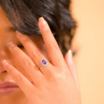 Load image into Gallery viewer, Brazilian Amethyst Oval Ring - Elegance in Every Curve