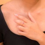 Load image into Gallery viewer, Precious 18k Gold Ruby Diamond Ring - 0.45ct