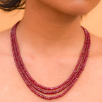 Load image into Gallery viewer, Glimmering Ruby Sphere Necklace