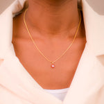 Load image into Gallery viewer, Glamorous Gold Garnet Women's Pendant