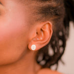 Load image into Gallery viewer, Elevate Your Style with Opulence: Opal and Zircon Earrings - Ethically Sourced, Timeless Beauty