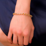 Load image into Gallery viewer, Sri Lankan Oval Yellow Sapphire Bracelet - Elegance in Every Detail
