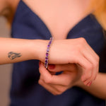 Load image into Gallery viewer, Brazilian Oval Amethyst Bracelet - Pure Elegance in Every Detail