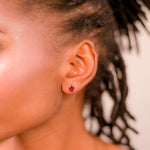 Load image into Gallery viewer, Garnet Twilight Studs