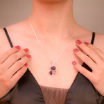 Load image into Gallery viewer, Brazilian Amethyst and Rose Quartz Pendant