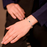 Load image into Gallery viewer, Brazilian Oval Tourmaline Zircon Bracelet - Captivating Colors, Adjustable Charm