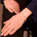 Load image into Gallery viewer, Sri Lankan Oval Spinel Bracelet - Subtle Sophistication, Adjustable Elegance