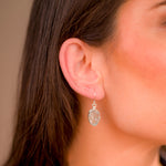 Load image into Gallery viewer, Pakistani Aquamarine Dangle Women's Earrings