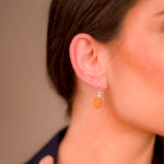 Load image into Gallery viewer, African Golden Citrine Dangle Earrings - Radiate Sunshine and Elegance
